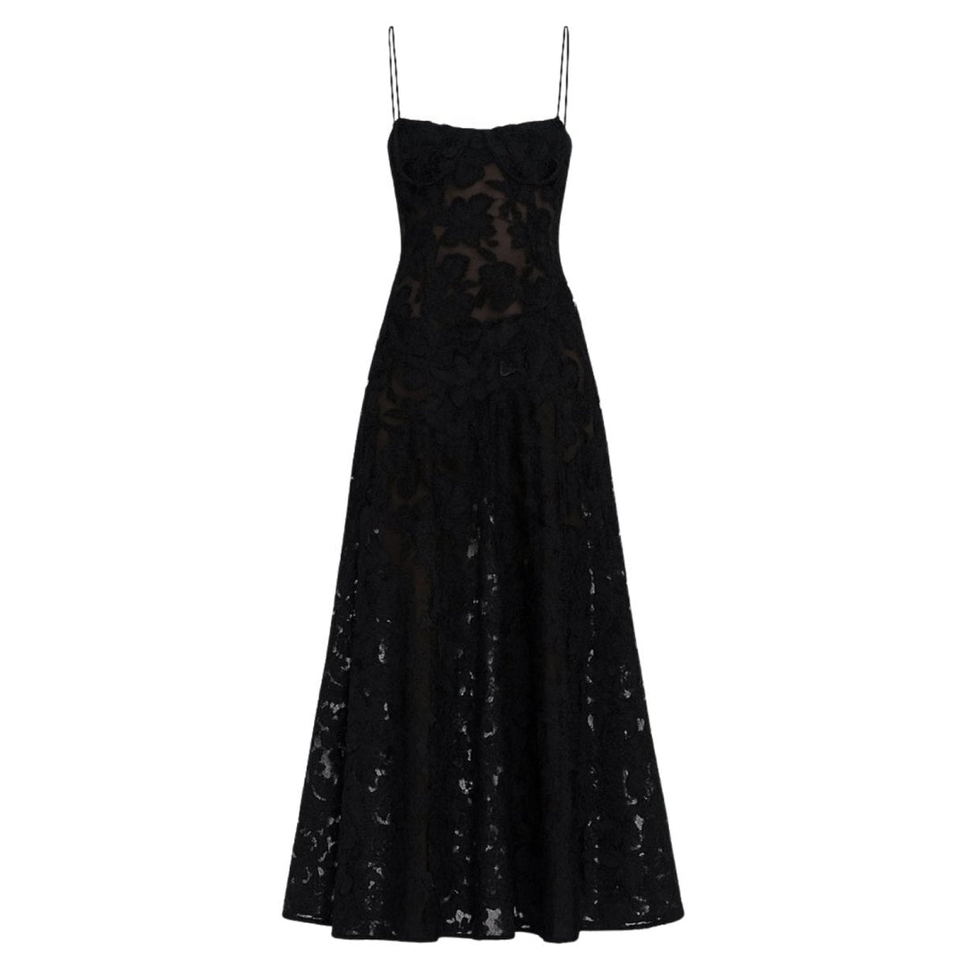 Enchanted Corset Maxi Kleid mit Schnürung am Rücken