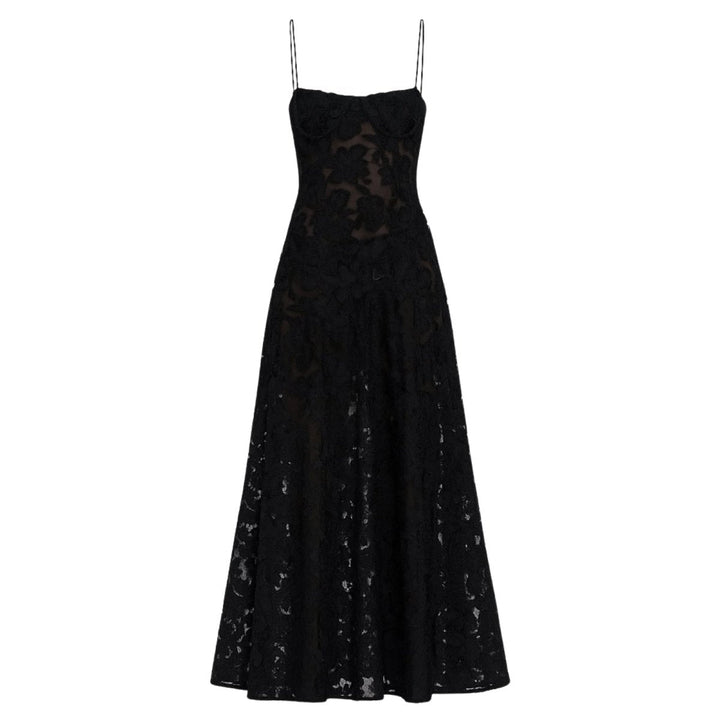 Enchanted Corset Maxi Kleid mit Schnürung am Rücken