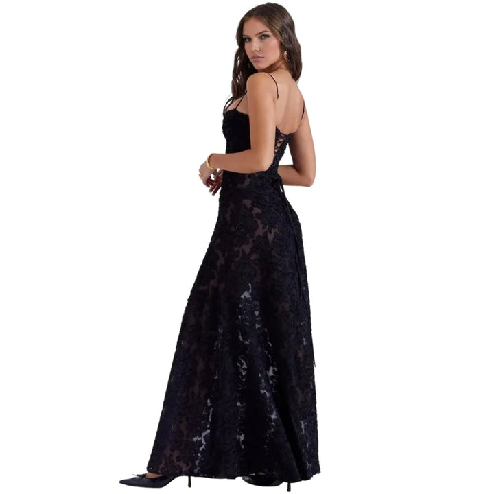 Enchanted Corset Maxi Kleid mit Schnürung am Rücken