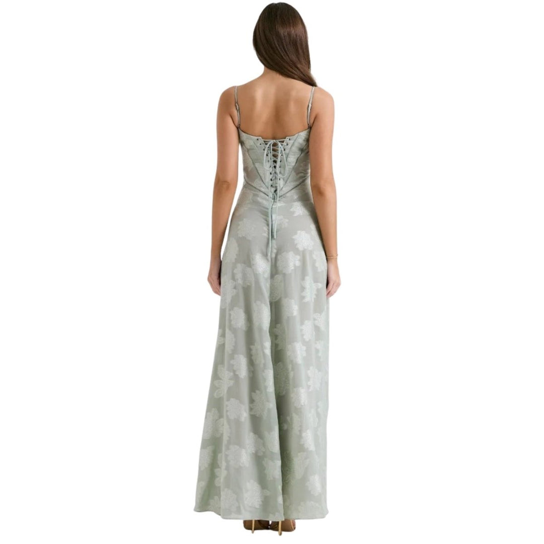 Enchanted Corset Maxi Kleid mit Schnürung am Rücken