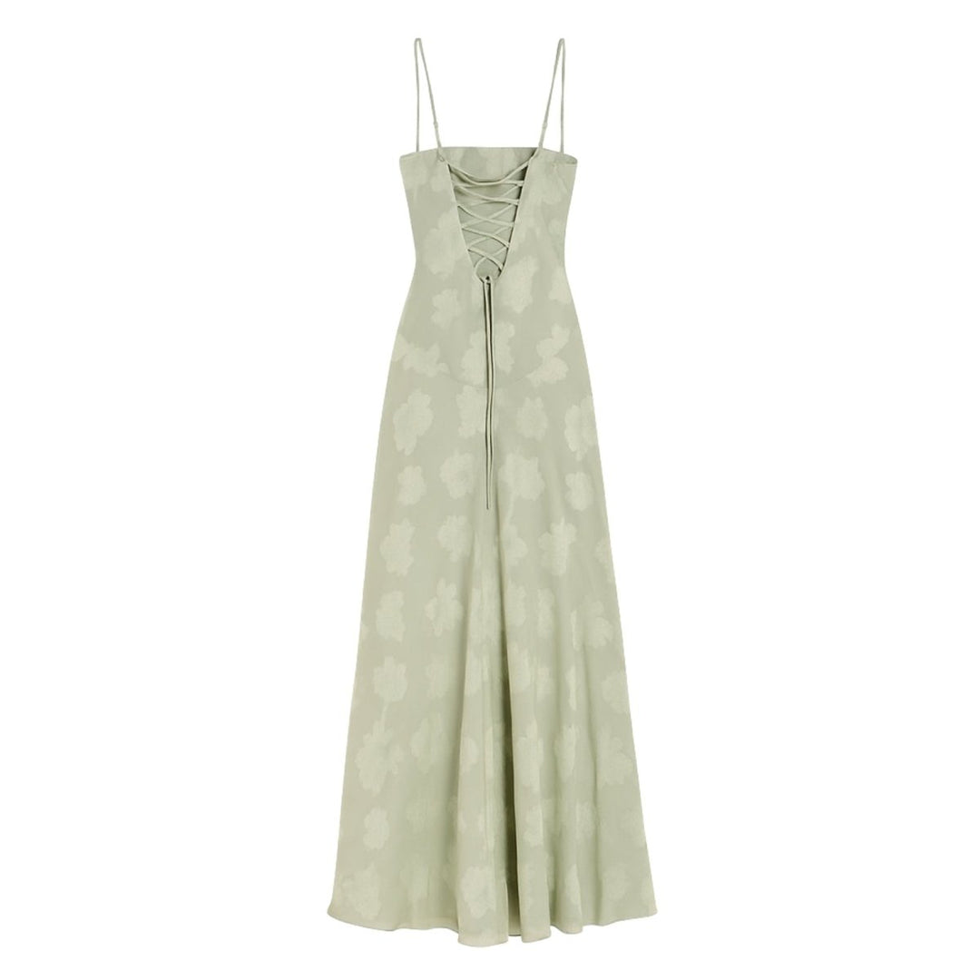 Enchanted Corset Maxi Kleid mit Schnürung am Rücken