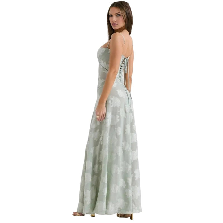 Enchanted Corset Maxi Kleid mit Schnürung am Rücken