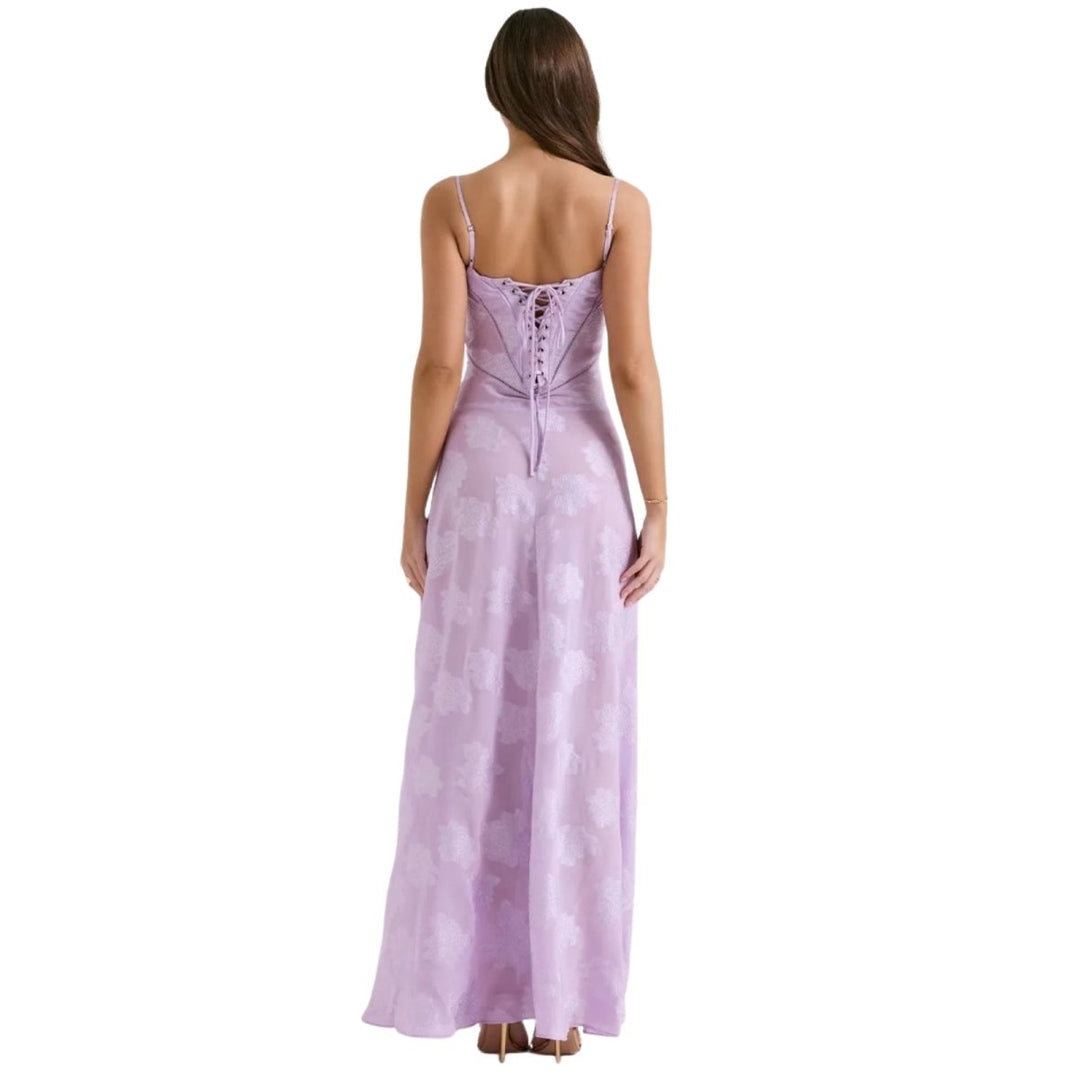 Enchanted Corset Maxi Kleid mit Schnürung am Rücken