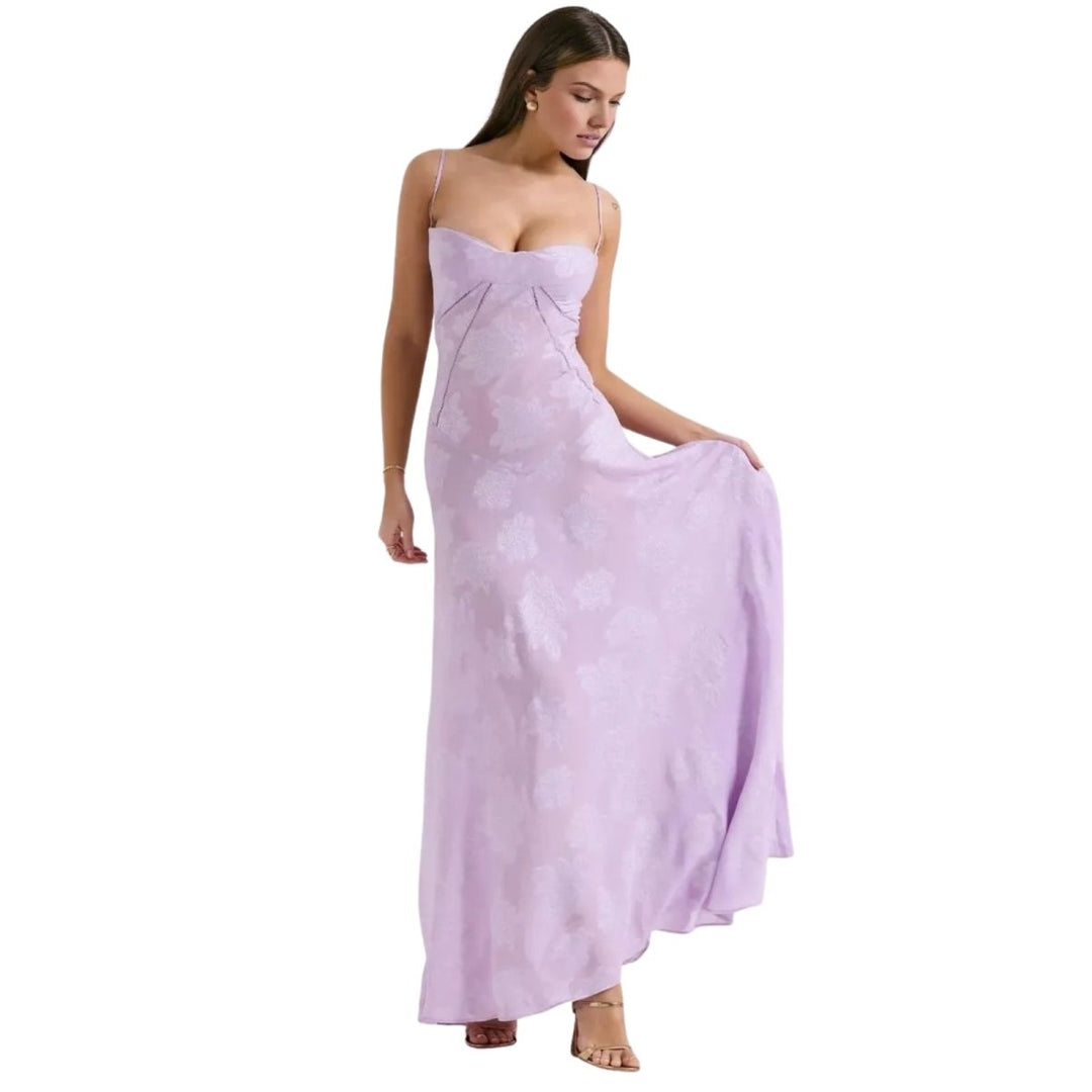 Enchanted Corset Maxi Kleid mit Schnürung am Rücken