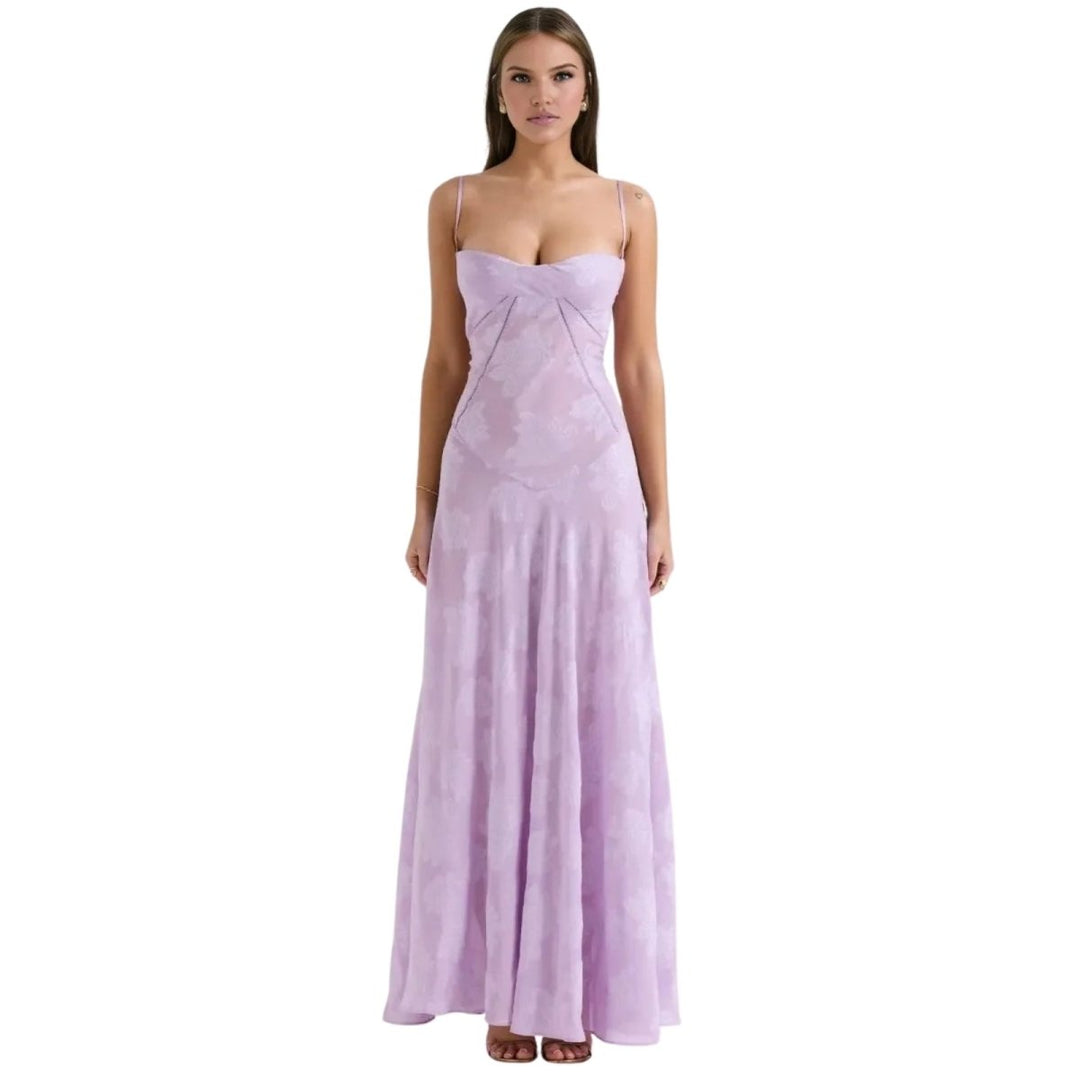Enchanted Corset Maxi Kleid mit Schnürung am Rücken