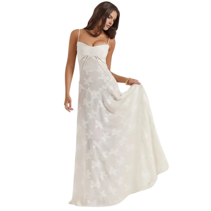 Enchanted Corset Maxi Kleid mit Schnürung am Rücken