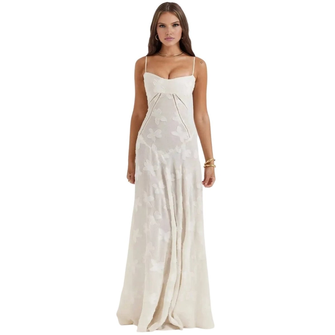 Enchanted Corset Maxi Kleid mit Schnürung am Rücken