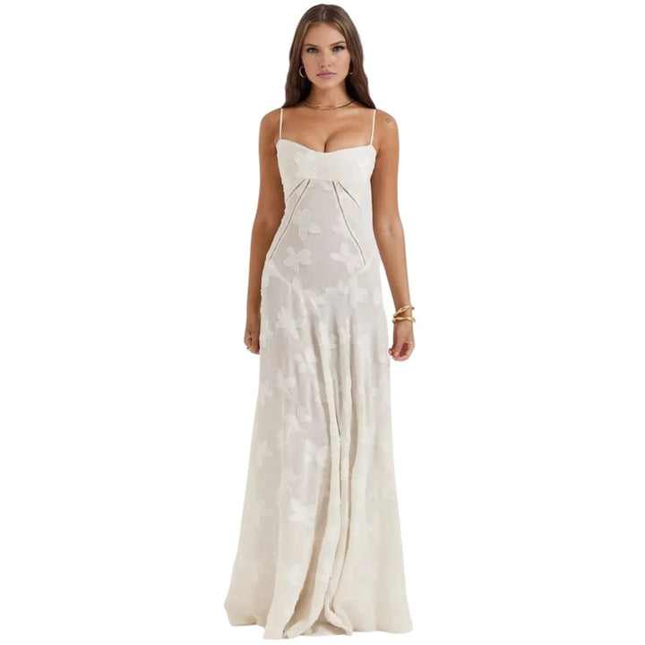 Enchanted Corset Maxi Kleid mit Schnürung am Rücken