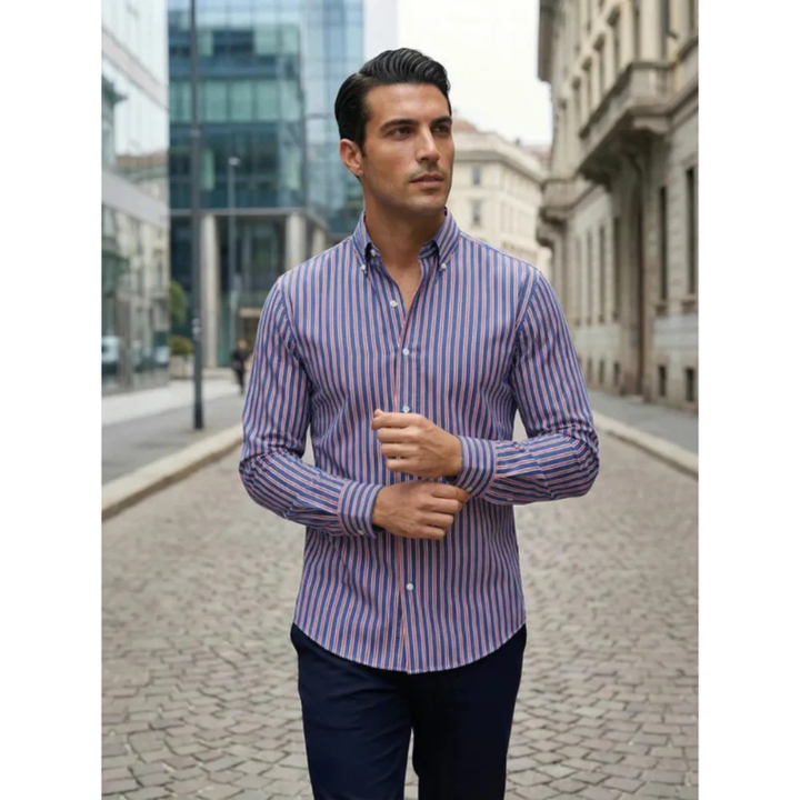 Kurt | Herren Hemd Gestreift Modern Look