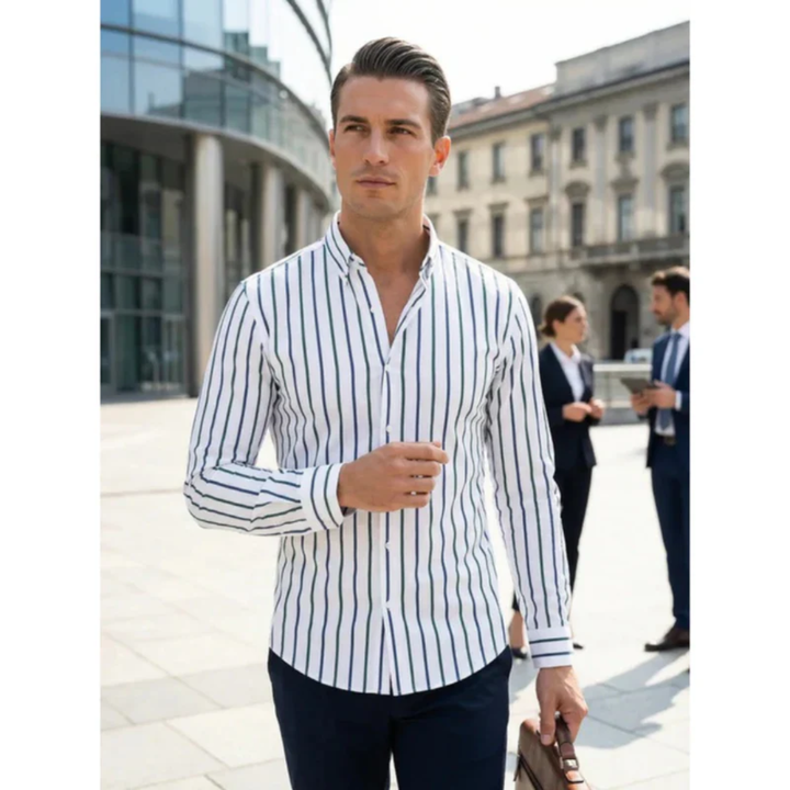 Kurt | Herren Hemd Gestreift Modern Look