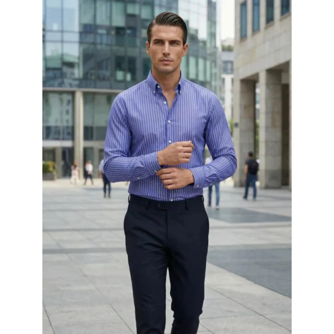 Kurt | Herren Hemd Gestreift Modern Look