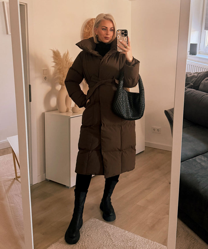 Oversize Parka Kyleih Braun Ladypolitan - Fashion Onlineshop für Damen