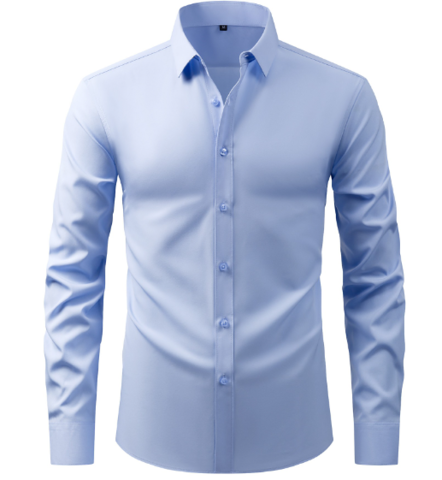 Camicia Uomo Formale Tessuto Elasticizzato Senza Pieghe - Vesarelli