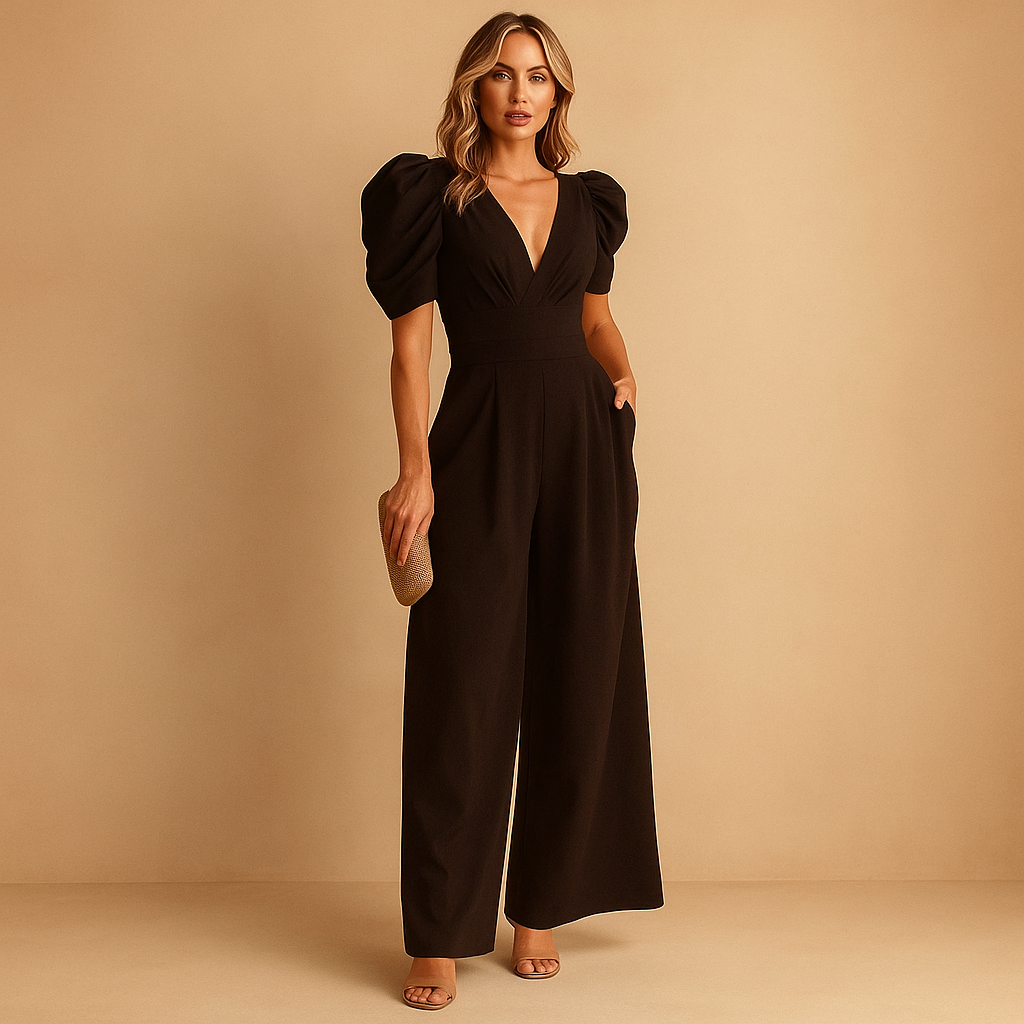Damen Eleganter Jumpsuit in taillierter Passform