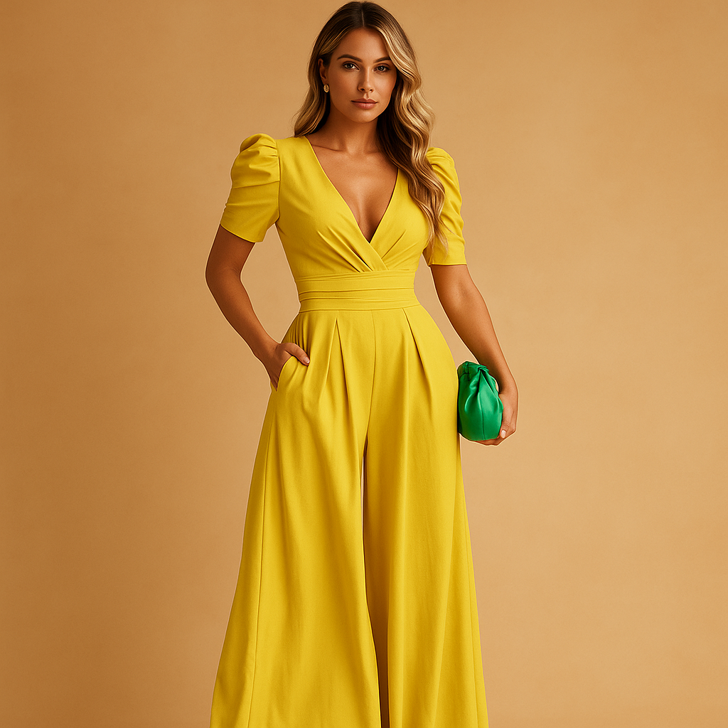 Damen Eleganter Jumpsuit in taillierter Passform