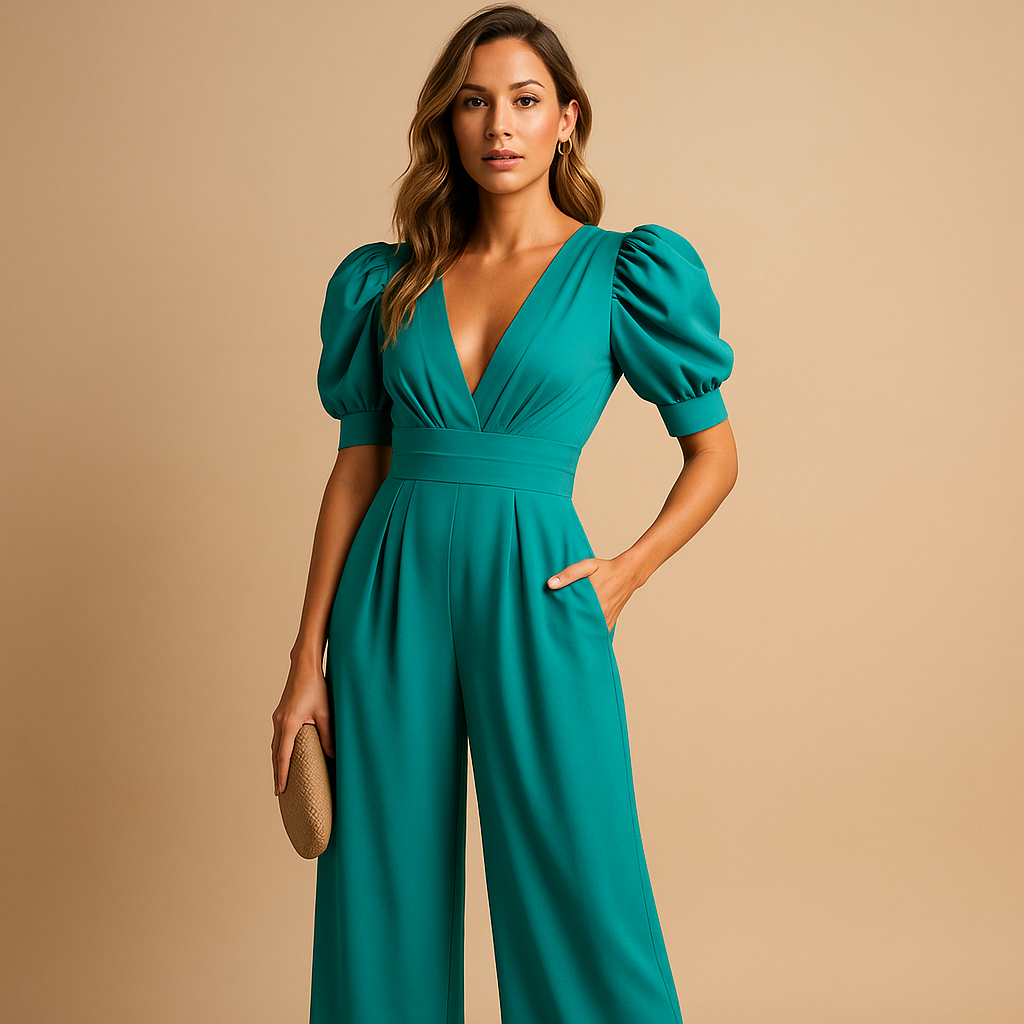 Damen Eleganter Jumpsuit in taillierter Passform