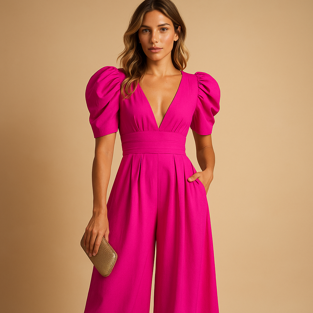 Damen Eleganter Jumpsuit in taillierter Passform