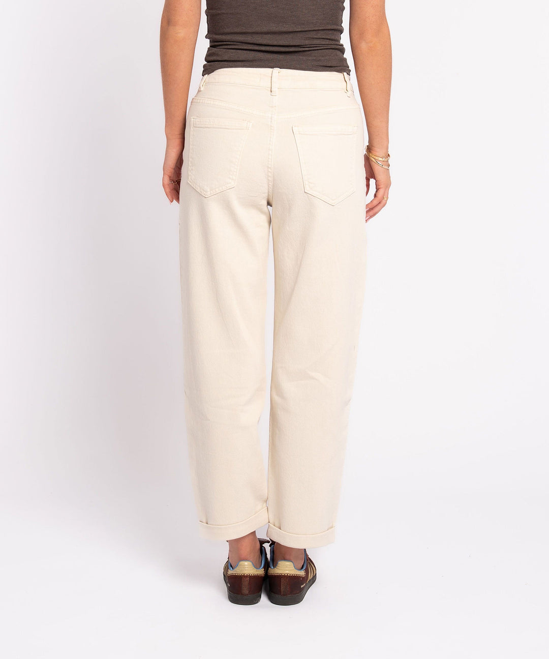 Stretch Mom Jeans Leava Beige Ladypolitan ♡
