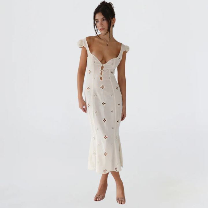 Liesel | Damen Kleid Midi Für Hochzeitsgast Im Eleganten Stil