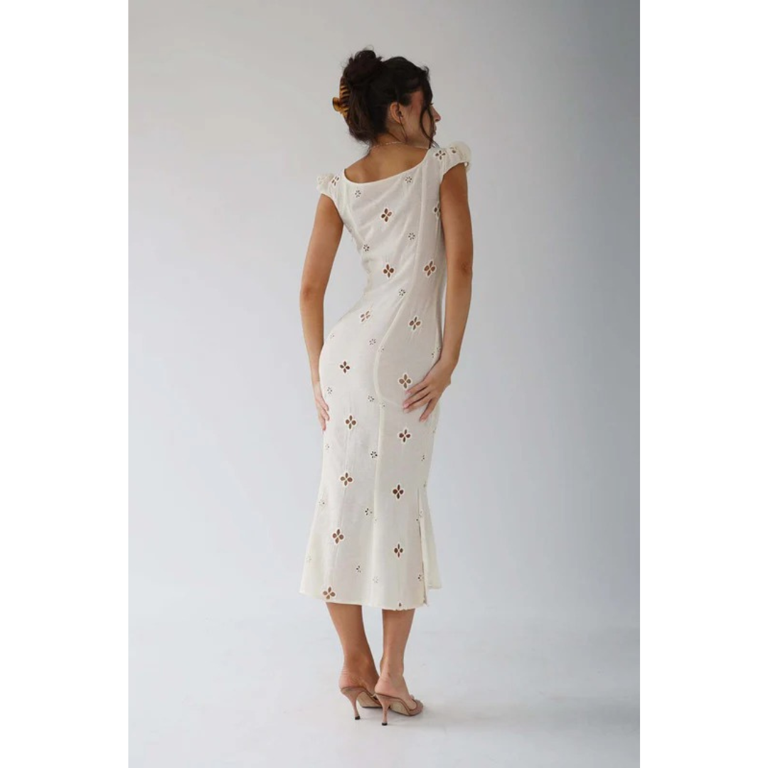 Liesel | Damen Kleid Midi Für Hochzeitsgast Im Eleganten Stil