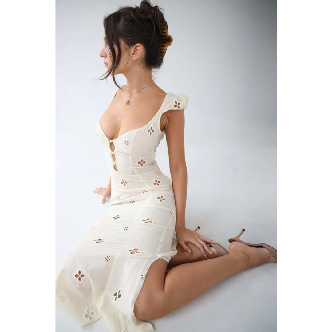 Liesel | Damen Kleid Midi Für Hochzeitsgast Im Eleganten Stil