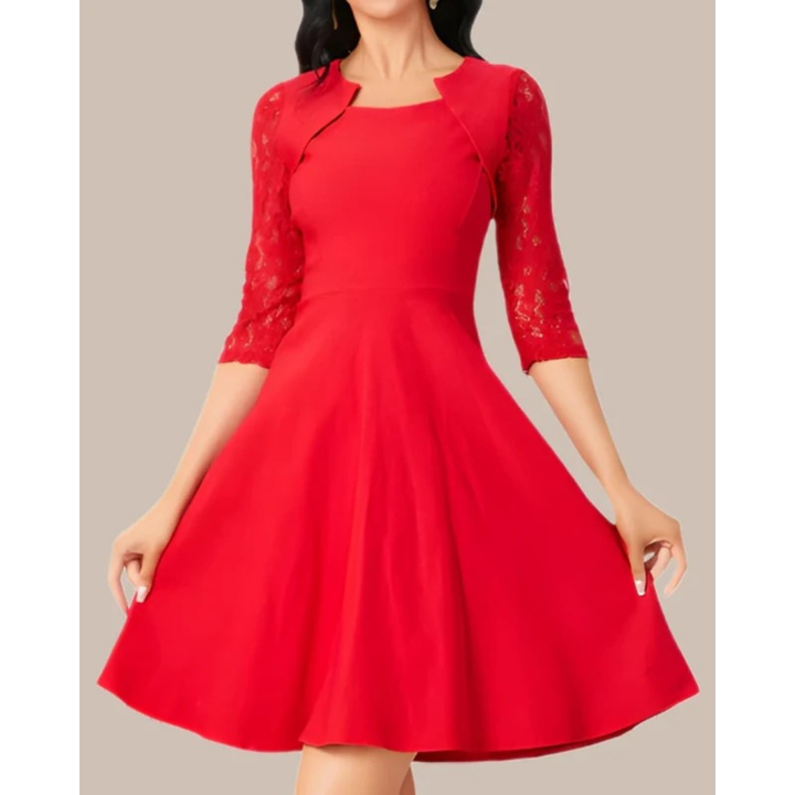 Lina | Damen Cocktail Abendkleid Mini