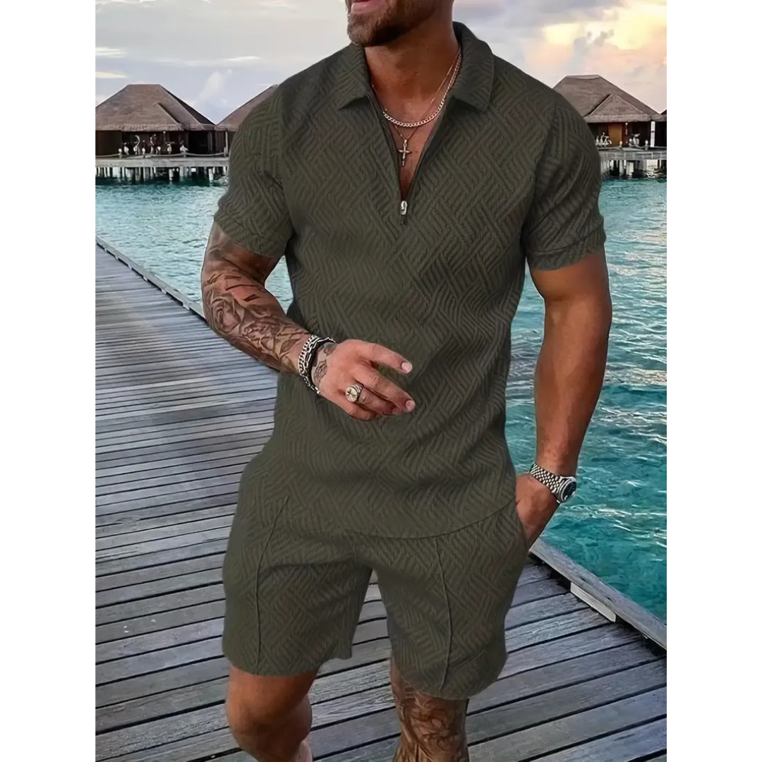 Lio | Herren Sommer Set Poloshirt Shorts