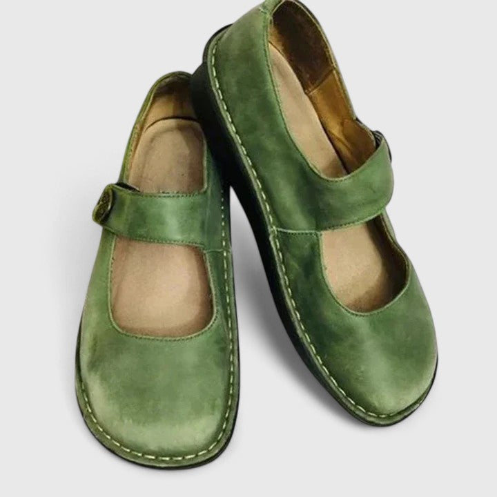 Orthopädische Damenschuhe mit verstellbarem Riemen