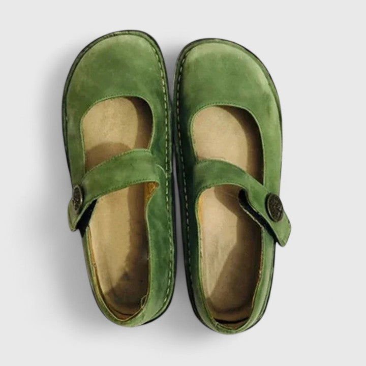 Orthopädische Damenschuhe mit verstellbarem Riemen