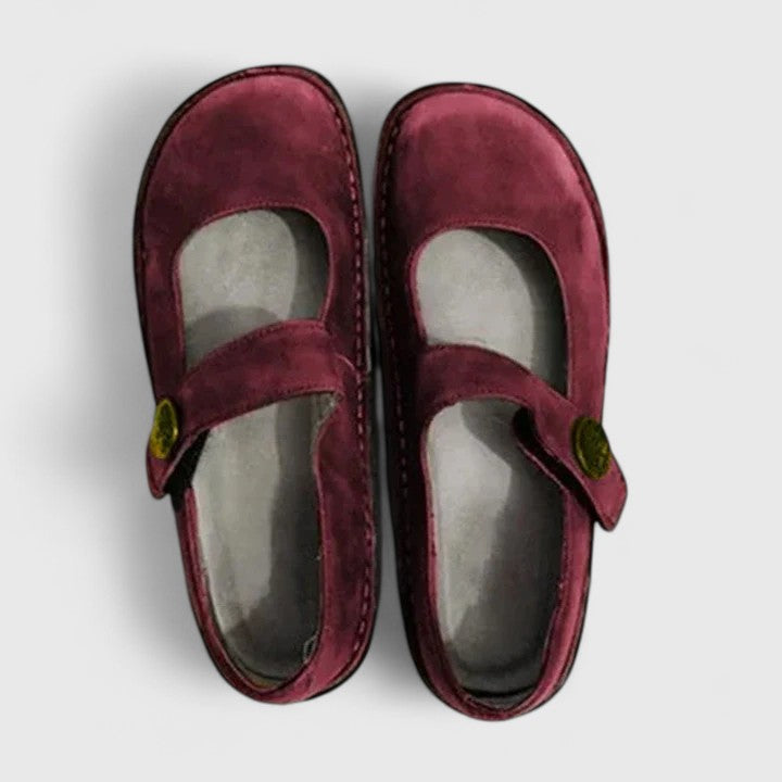 Orthopädische Damenschuhe mit verstellbarem Riemen