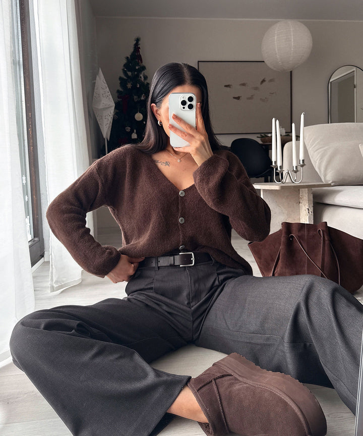 Cardigan Liz Dunkelbraun Ladypolitan ♡