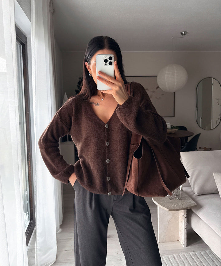 Cardigan Liz Dunkelbraun Ladypolitan ♡