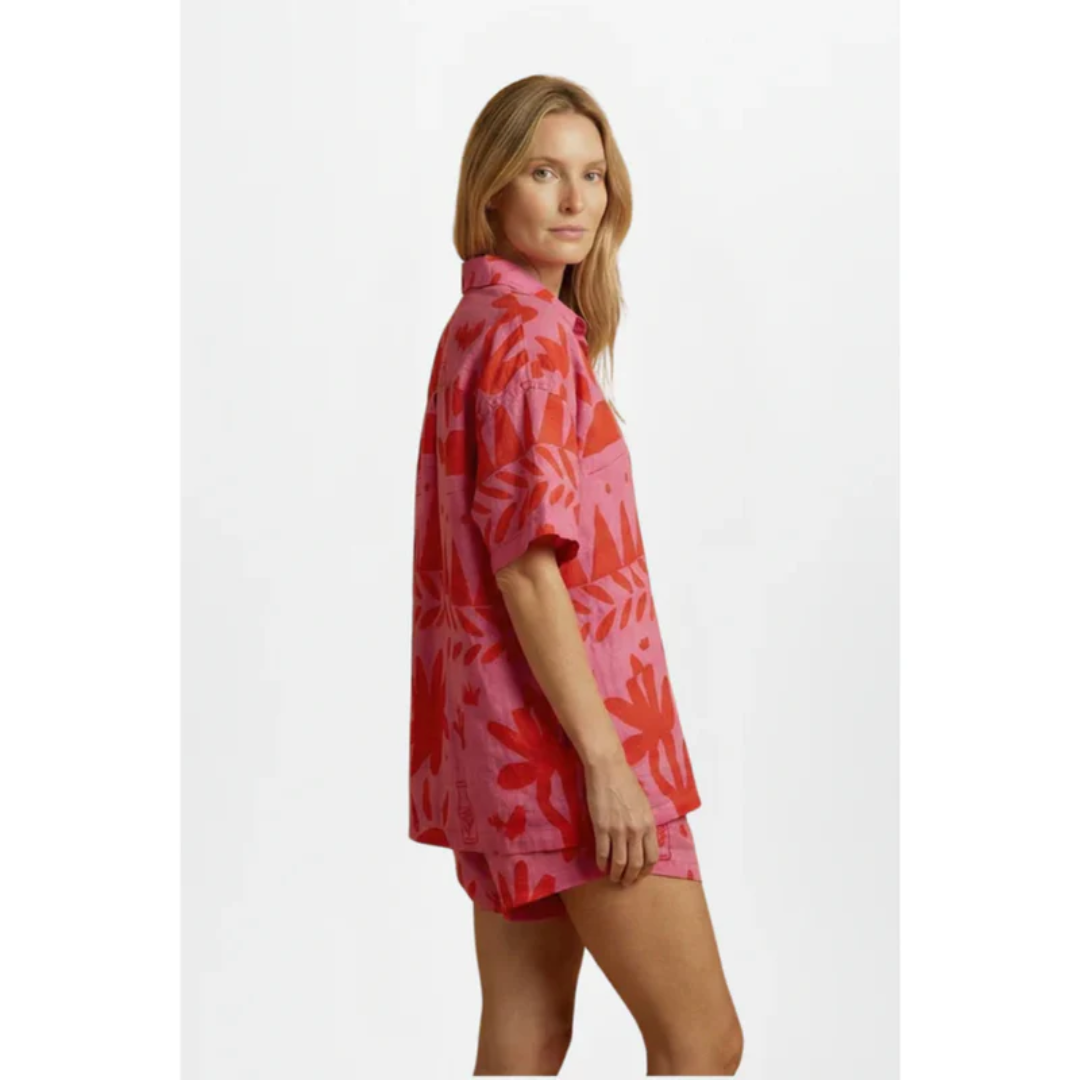 Lotta | Damen Zweiteiler Mit Shorts Kurzarm Für Strand
