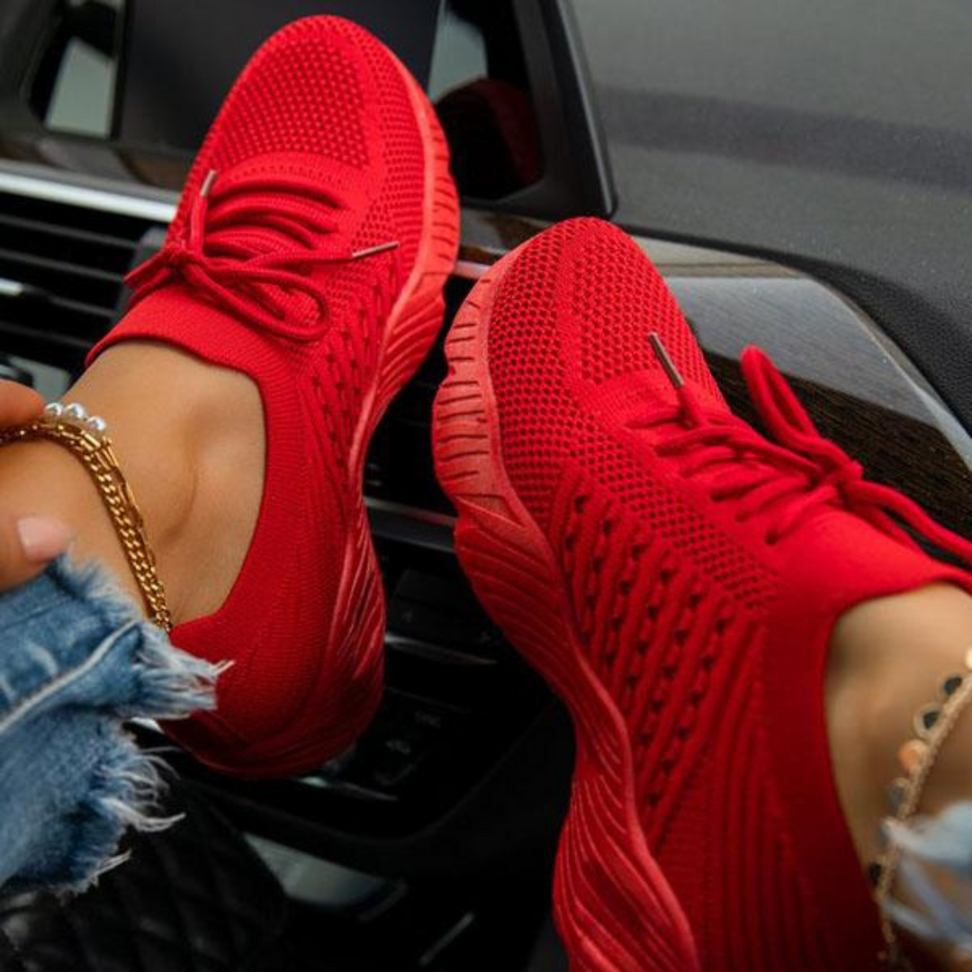 Nova – Damen Sneaker mit sportlicher Strickoptik
