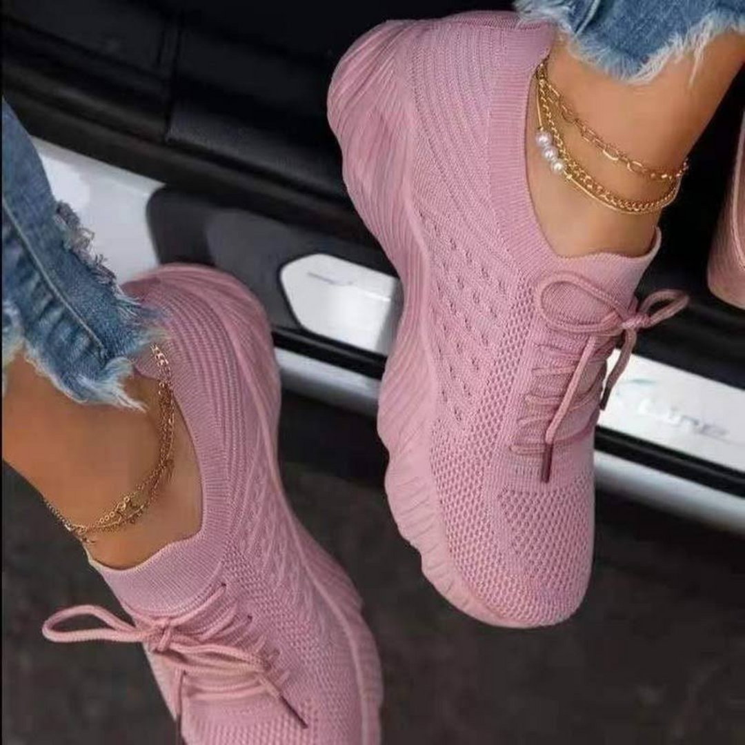Nova – Damen Sneaker mit sportlicher Strickoptik