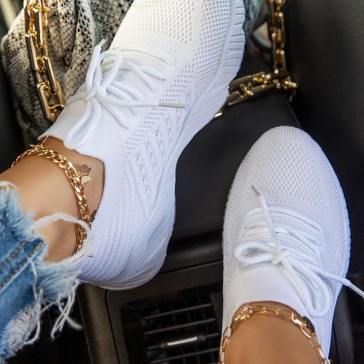 Nova – Damen Sneaker mit sportlicher Strickoptik