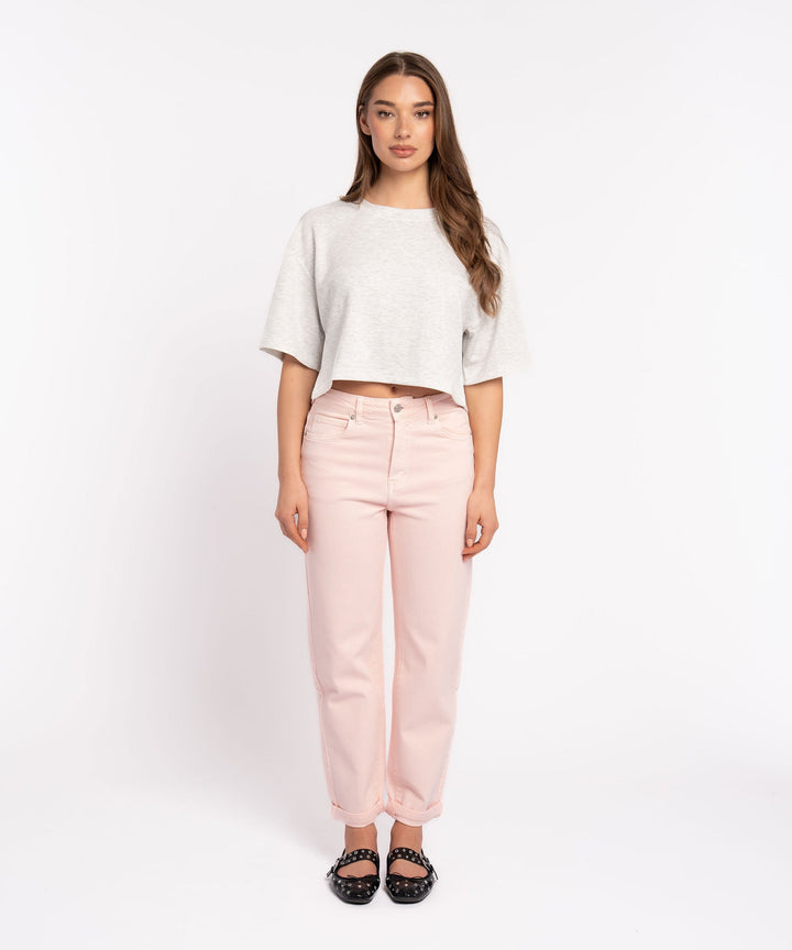 Stretch Mom Jeans Leava Rosa Ladypolitan ♡