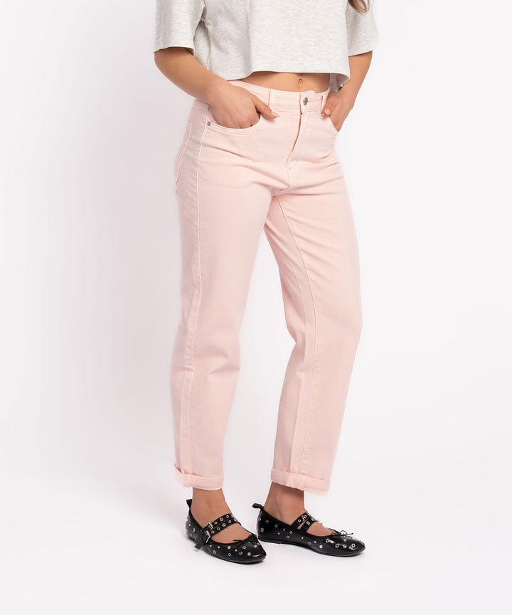 Stretch Mom Jeans Leava Rosa Ladypolitan ♡