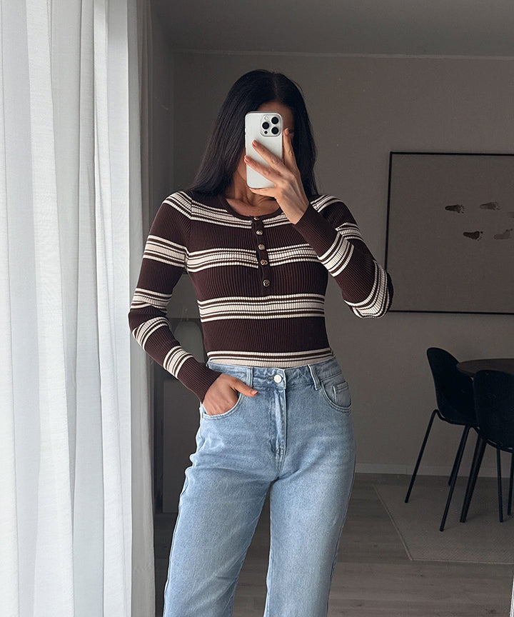 Stretch Mom Jeans Franka Hellblau
