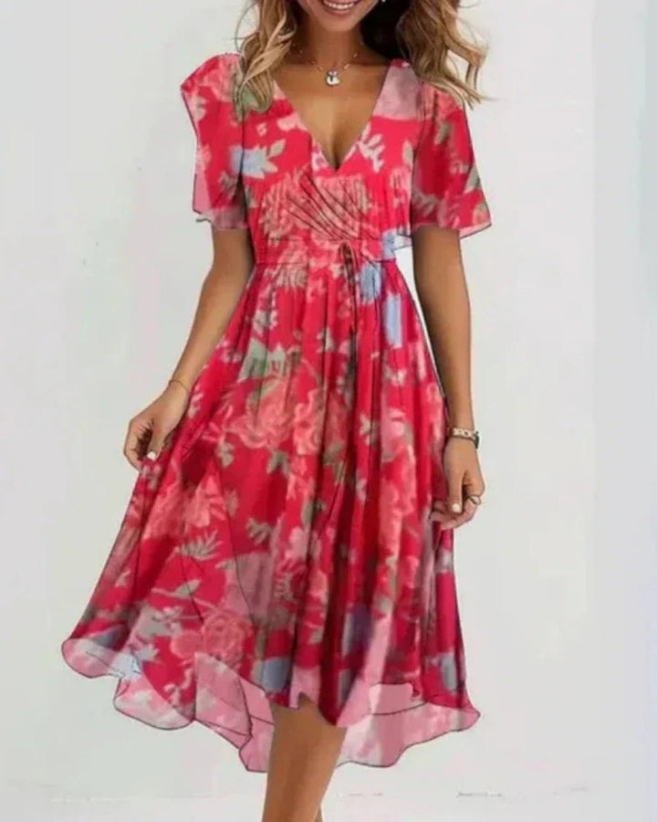 Cocktail Sommerkleid Damen | Midi