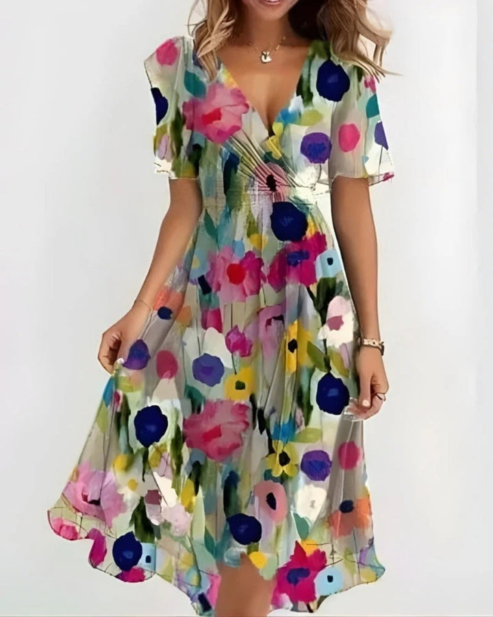 Cocktail Sommerkleid Damen | Midi
