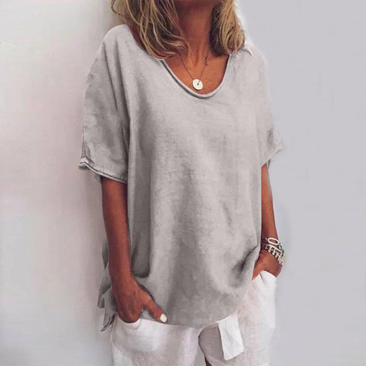Paula – Damen Kurzarmshirt mit Rundhalsausschnitt