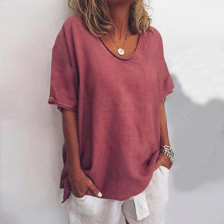 Paula – Damen Kurzarmshirt mit Rundhalsausschnitt