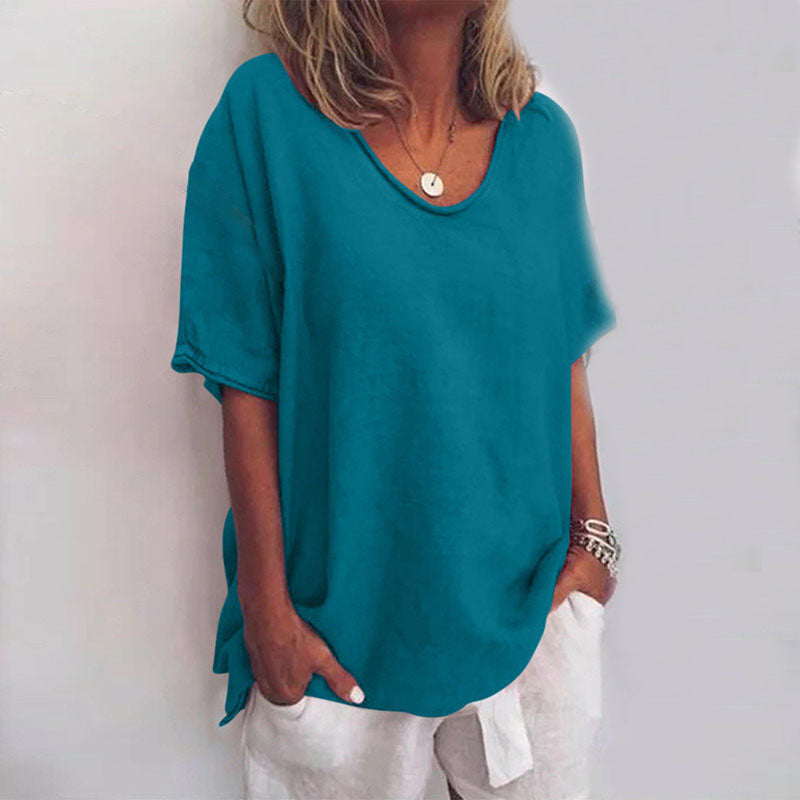 Paula – Damen Kurzarmshirt mit Rundhalsausschnitt