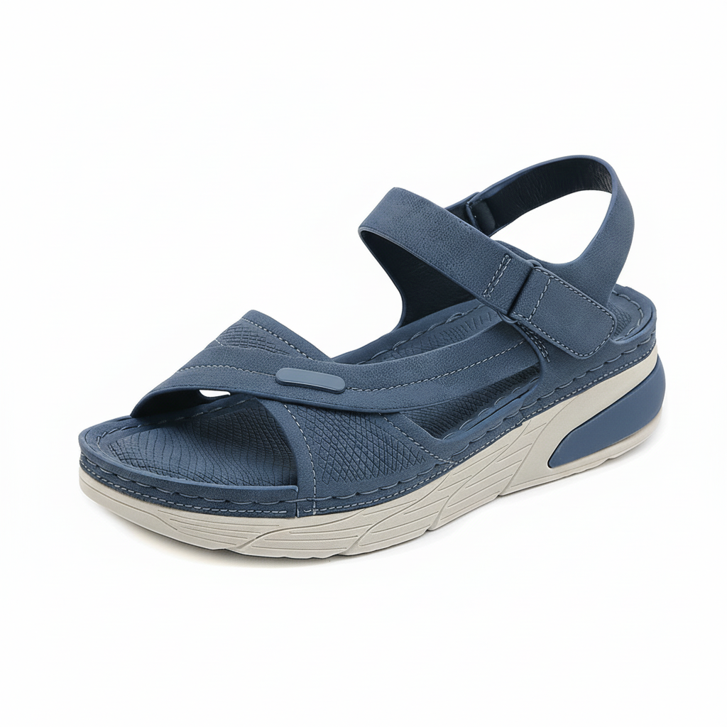 Orthopädische Sandalen für Damen | Breite Zehenbox, Fußgewölbestütze