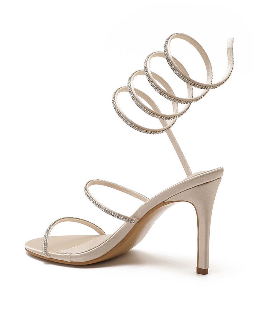 Heels Mala Strass Weiß