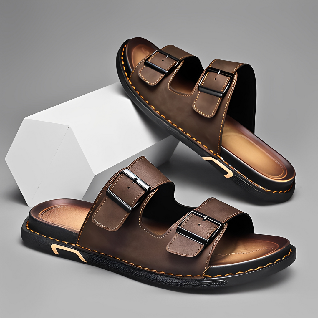 Marcello - Moderne Herren-Sandalen mit Zweiriemen-Design