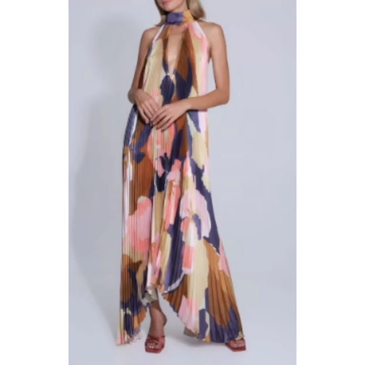 Maribel | Damen Sommerkleid Maxi Leicht Elegant