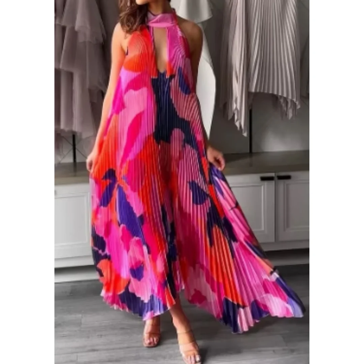 Maribel | Damen Sommerkleid Maxi Leicht Elegant
