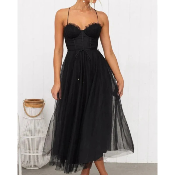 Marie | Damen Cocktailkleid Midi Für Sommer